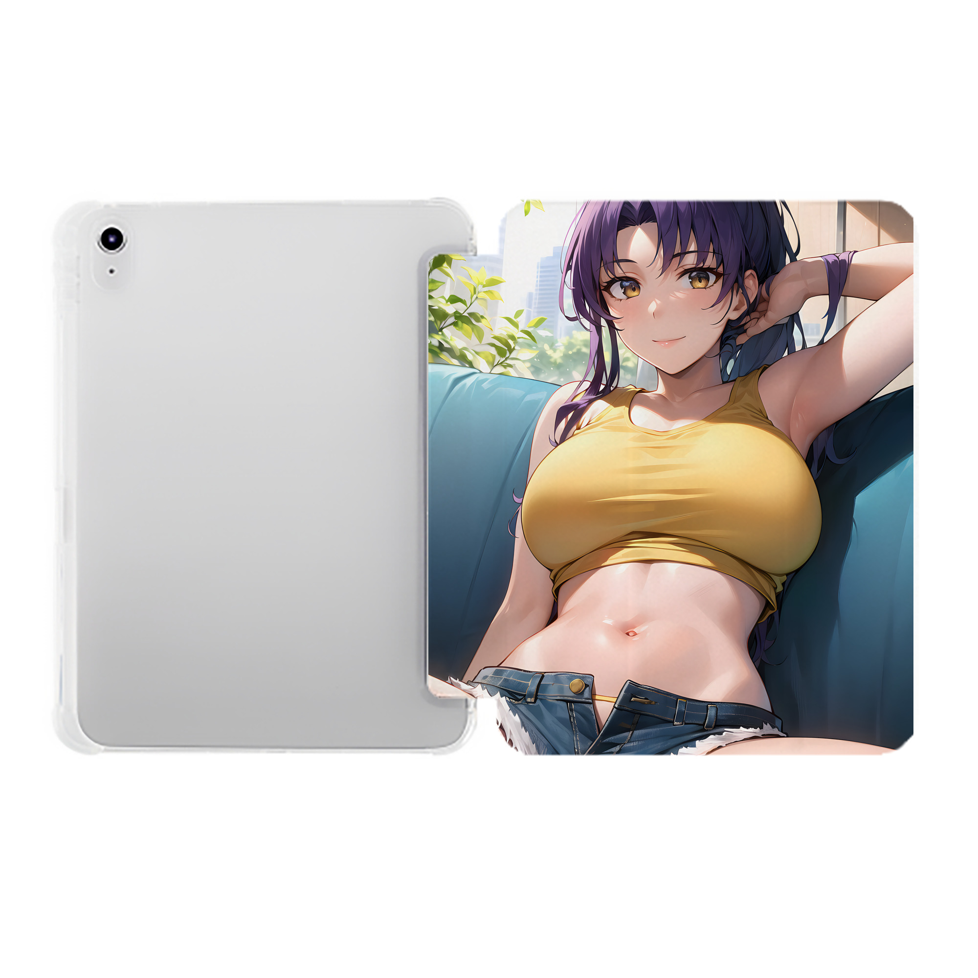 （画像用） EVA 新世紀エヴァンゲリオン IPad ケース ペン収納付き 三つ折りスタンド PUレザー×シリコン 対応機種9.5/10.5/10.9インチ